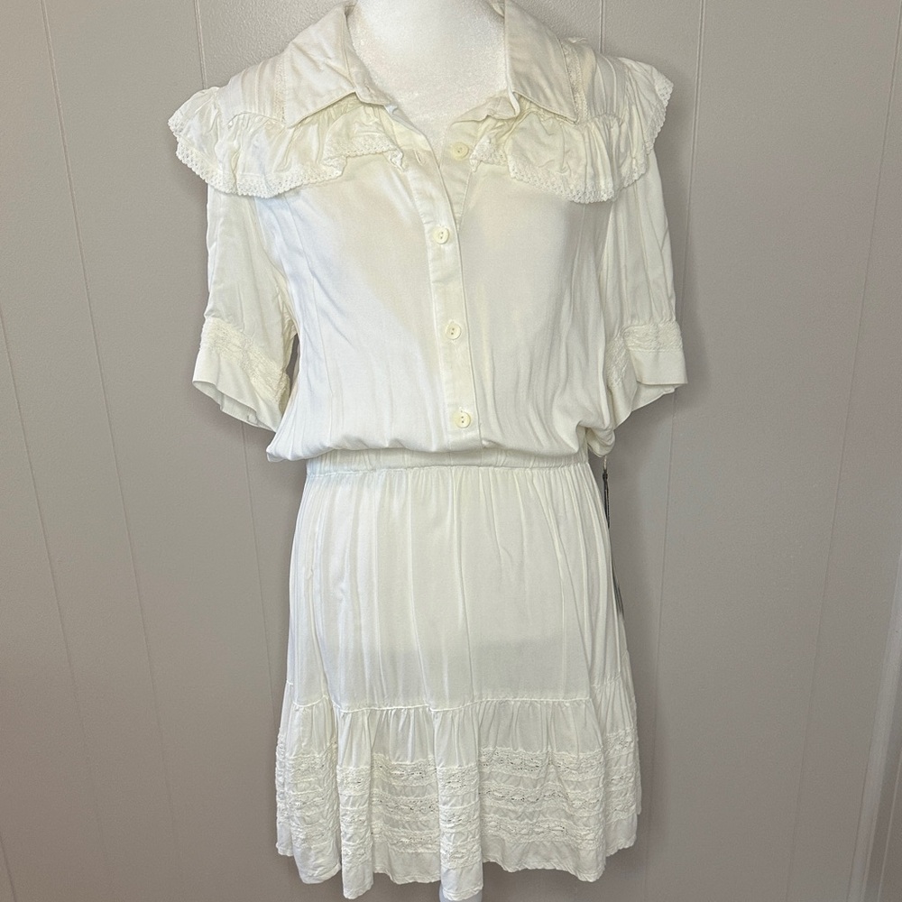 Double D Ranch Rosalie Dress White NWT Lace Western Prairie Cottagecore